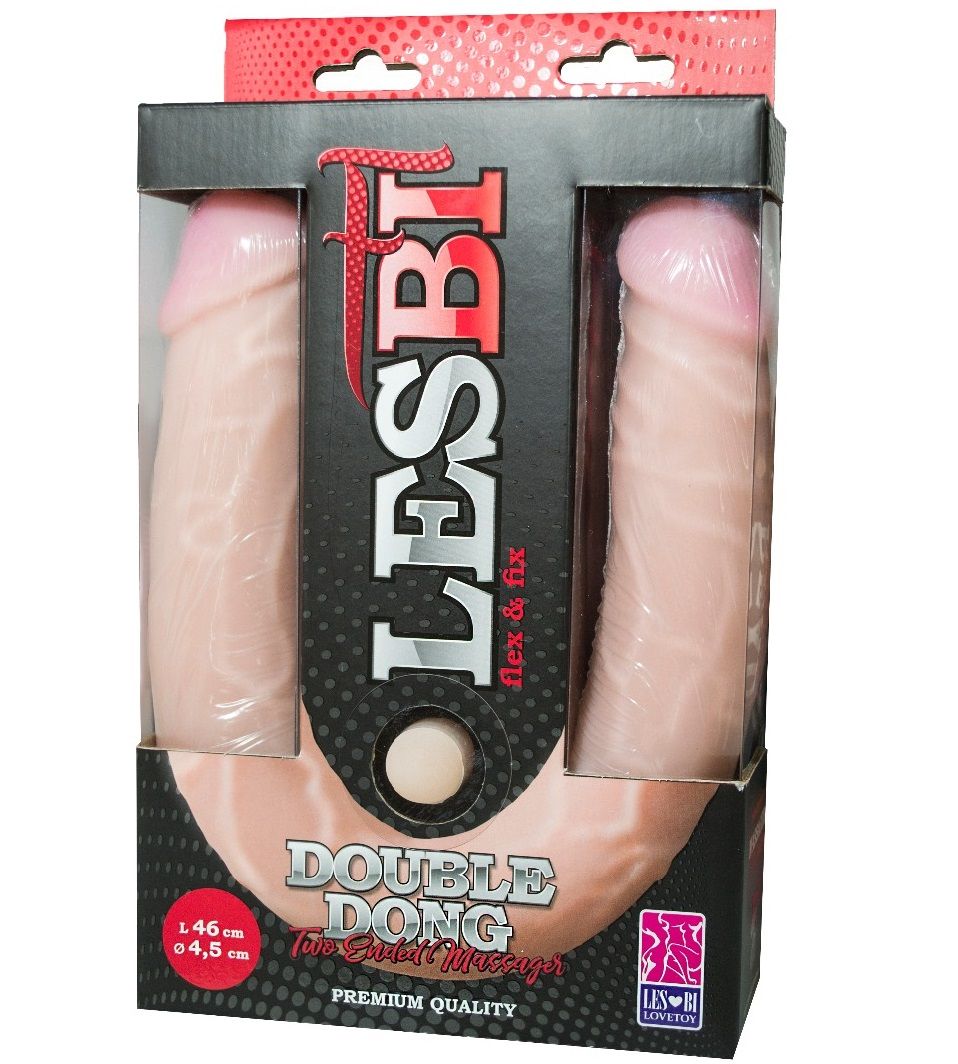 941303 Фаллоимитатор двухсторонний FLEX&FIX LESBI, L 460 мм, D 45 мм 941303 Фаллоимитатор двухсторонний FLEX&FIX LESBI, L 460 мм, D 45 мм