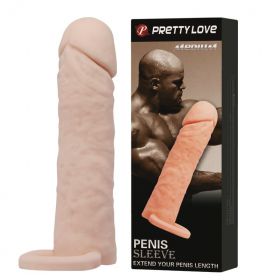 BI-026228 PrettyLove Penis sleeve насадка на фаллос, закрытая удлинитель BI-026228 PrettyLove Penis sleeve насадка на фаллос, закрытая удлинитель