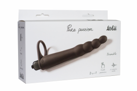1201-01ВИБРОНАСАДКА ДЛЯ ДВОЙНОГО ПРОНИКНОВЕНИЯ PURE PASSION BRAMBLE BLACK 1201-01ВИБРОНАСАДКА ДЛЯ ДВОЙНОГО ПРОНИКНОВЕНИЯ PURE PASSION BRAMBLE BLACK