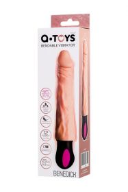 761011 Реалистичный вибратор TOYFA A-Toys Benedick с подогревом, TPE, телесный, 25 см