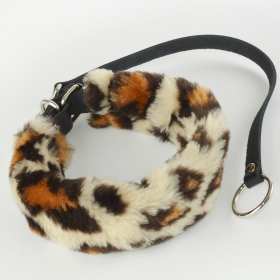 3444-18 ОШЕЙНИК LITE С МЕХОМ ЛЕОПАРД