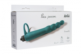 1201-03 ВИБРОНАСАДКА ДЛЯ ДВОЙНОГО ПРОНИКНОВЕНИЯ PURE PASSION BRAMBLE GREEN 1201-03 ВИБРОНАСАДКА ДЛЯ ДВОЙНОГО ПРОНИКНОВЕНИЯ PURE PASSION BRAMBLE GREEN