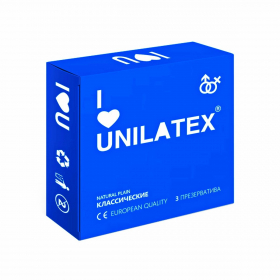 3002 ПРЕЗЕРВАТИВЫ UNILATEX "NATURAL PLAIN" классические, 3 шт. 3002 ПРЕЗЕРВАТИВЫ UNILATEX "NATURAL PLAIN" классические, 3 шт.