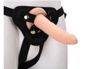 21706 Телесный страпон на черных трусиках STRAP ON REAL DILDO - 20 см. 21706 Телесный страпон на черных трусиках STRAP ON REAL DILDO - 20 см.