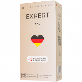 РЕЗЕРВАТИВЫ EXPERT XXL № 12+3 (УВЕЛИЧЕННОГО РАЗМЕРА), 12+3 штуки бесплатно