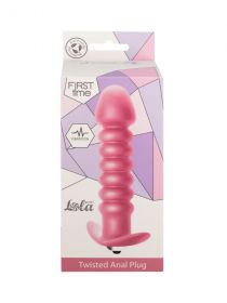 5007-01 Анальная пробка с вибрацией Twisted Anal Plug Pink 5007-01 Анальная пробка с вибрацией Twisted Anal Plug Pink
