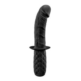F06K006A00-010 Фаллоимитатор с рукоятью, черный, силикон, 11cm * 3cm F06K006A00-010 Фаллоимитатор с рукоятью, черный, силикон, 11cm * 3cm