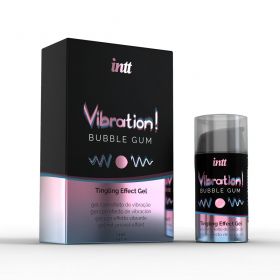 VIB0004 Жидкий интимный гель с эффектом вибрации Bubble Gum, 15 мл VIB0004 Жидкий интимный гель с эффектом вибрации Bubble Gum, 15 мл