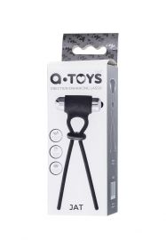 768035 ЛАССО НА ПЕНИС A-TOYS BY TOYFA JAT, СИЛИКОН, ЧЕРНОЕ, 14 СМ
