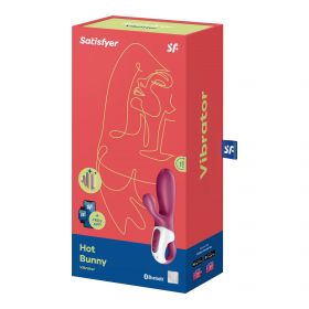 4001678RED Вибратор-кролик Hot Bunny с функцией нагрева