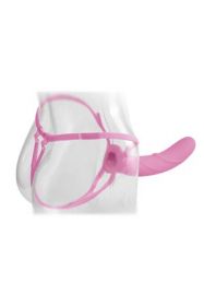 PD4530-11 Страпон универсальный Hollow Strap-On 8" полый розовый PD4530-11 Страпон универсальный Hollow Strap-On 8" полый розовый