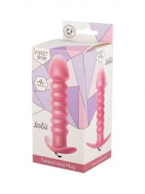 5007-01 Анальная пробка с вибрацией Twisted Anal Plug Pink 5007-01 Анальная пробка с вибрацией Twisted Anal Plug Pink