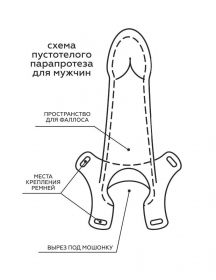 7409/3 Фаллоимитатор поясной пустотелый с бандажом 7409/3 Фаллоимитатор поясной пустотелый с бандажом