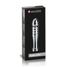 46135 Ребристый фаллоимитатор электростимулятор Mystim Funky Fella Rill Dildo (Mystim-Roundplug)