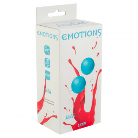 4015-03 ВАГИНАЛЬНЫЕ ШАРИКИ БЕЗ СЦЕПКИ EMOTIONS LEXY MEDIUM TURQUOISE
