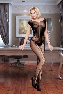 3807 Кетсьюит с имитацией корсета цвет черный 42-48 3807 Кетсьюит с имитацией корсета цвет черный 42-48