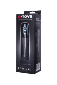 768002 ПОМПА ДЛЯ ПЕНИСА TOYFA A-TOYS ACRILIC, СИЛИКОН, ЧЁРНЫЙ, 26 СМ 768002 ПОМПА ДЛЯ ПЕНИСА TOYFA A-TOYS ACRILIC, СИЛИКОН, ЧЁРНЫЙ, 26 СМ