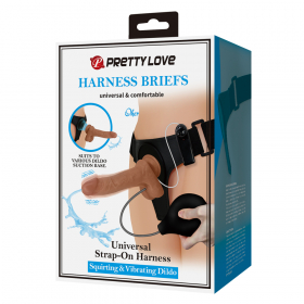 BW-022103P Страпон с Вибрацией и Эффектом Эякуляции Pretty Love BW-022103P Страпон с Вибрацией и Эффектом Эякуляции Pretty Love