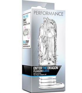 BL-04312  Насадка на пенис для увеличения размера, прозрачная, ТЭП, 13cm * 3.2cm