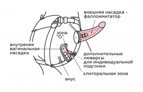 333903 Пояс женский с 2 насадками 333903 Пояс женский с 2 насадками
