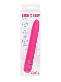 9025-02 ПЕРЕЗАРЯЖАЕМЫЙ ВИБРАТОР TAKE IT EASY HAZE PINK
