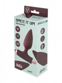 8015-03 Анальная пробка с вибрацией Spice it up New Edition Glory Wine red 8015-03 Анальная пробка с вибрацией Spice it up New Edition Glory Wine red