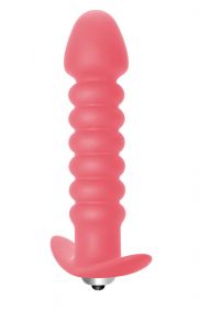 5007-01 Анальная пробка с вибрацией Twisted Anal Plug Pink 5007-01 Анальная пробка с вибрацией Twisted Anal Plug Pink