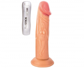 581012 Вибратор RealStick Nude реалистичный, PVC, телесный, 7 режимов вибрации, 19,5 см 581012 Вибратор RealStick Nude реалистичный, PVC, телесный, 7 режимов вибрации, 19,5 см